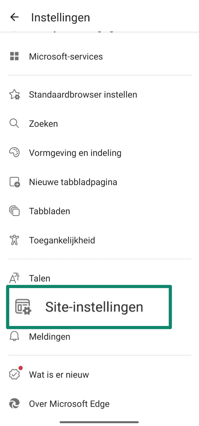 Go To Site Settings Nl
