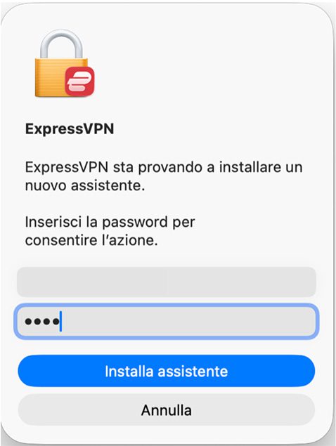 The Install Helper prompt on Mac.