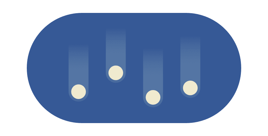 Patru puncte de cădere. 