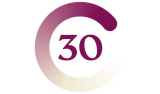 30 tane mor erik kumu çemberinde kuşatılmış.