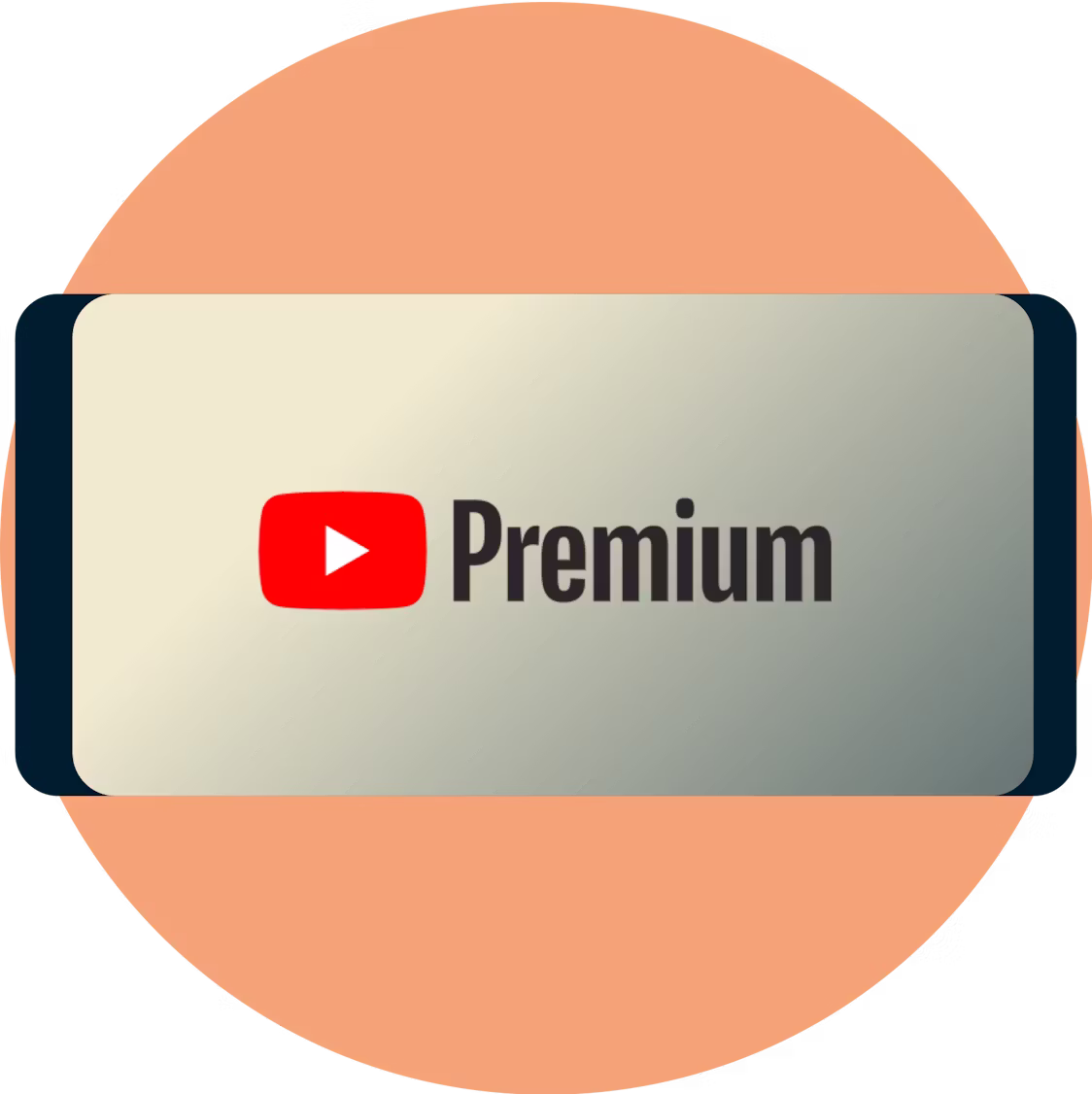 YouTube Premium en la pantalla de un teléfono.