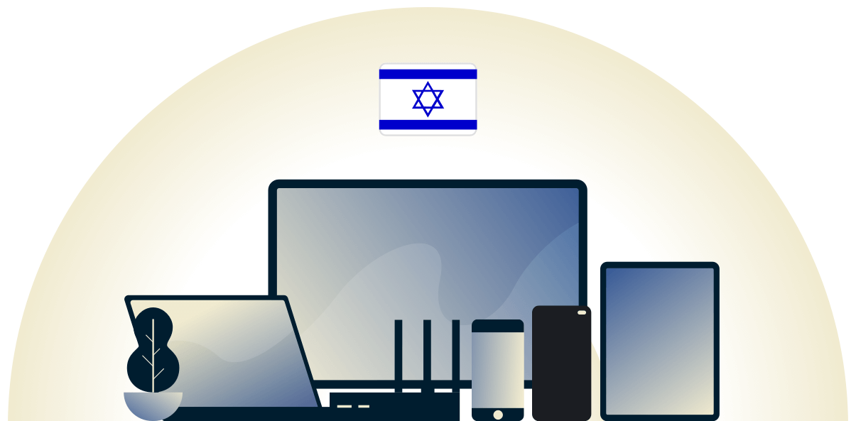 Israel VPN beskytter en række forskellige enheder.