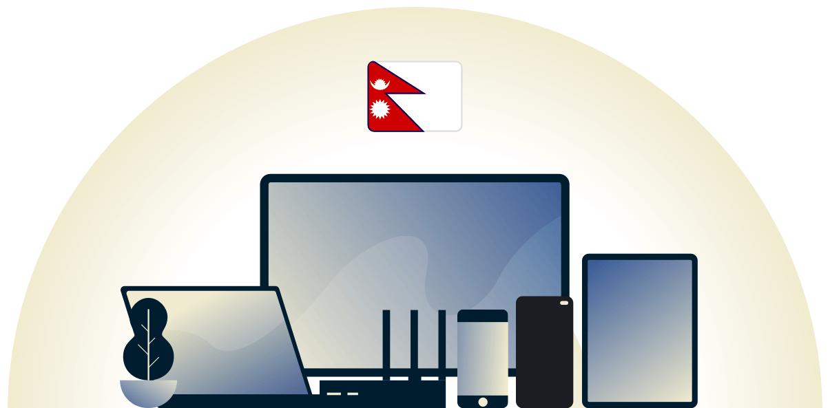 VPN для Непала защищает различные устройства.