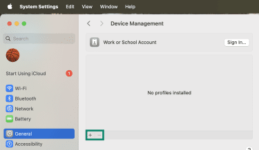 Add or Remove items in Device Management.