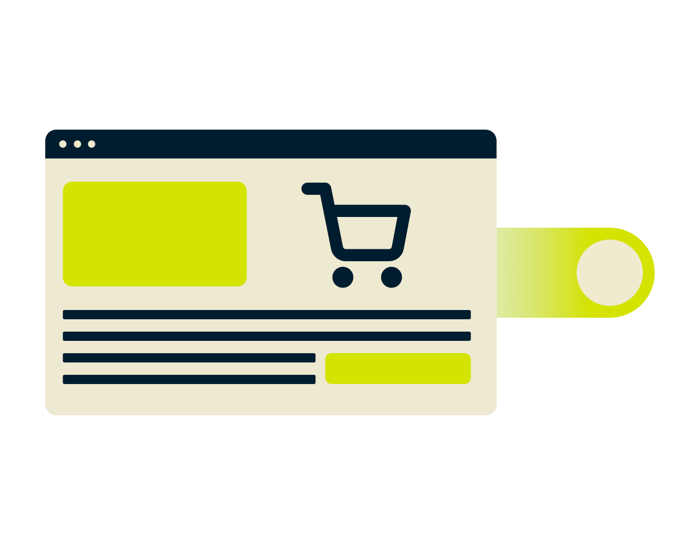 Prozor pregledača za kupovinu.