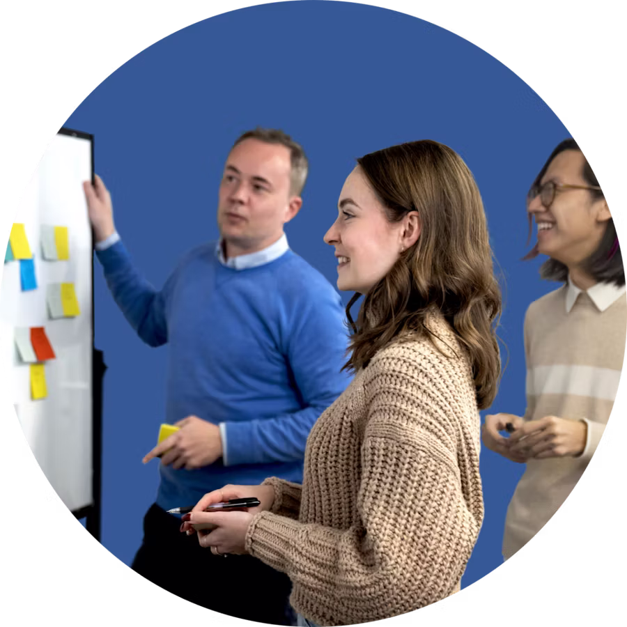 แบบฝึกหัด Kanban board สำหรับส่วน "วัฒนธรรม" ในหน้าแรกของงาน ExpressVPN